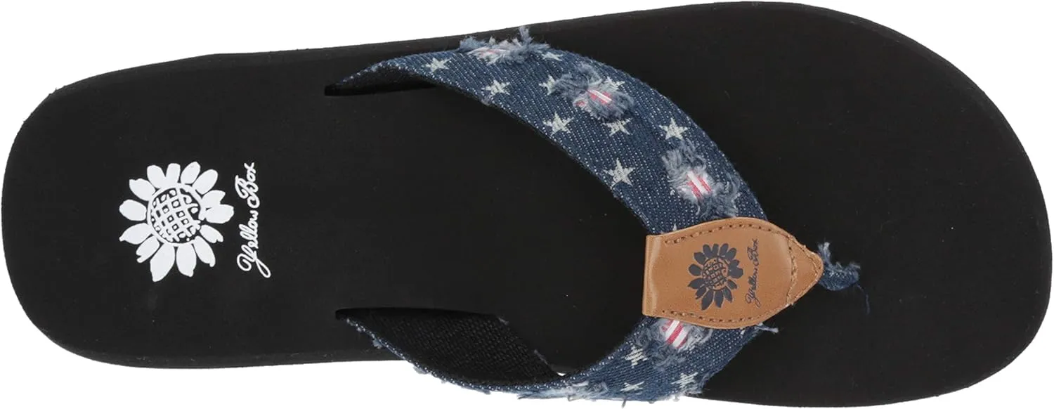 Yellow Box Women's Flip Flop Fabric Sandal Flat