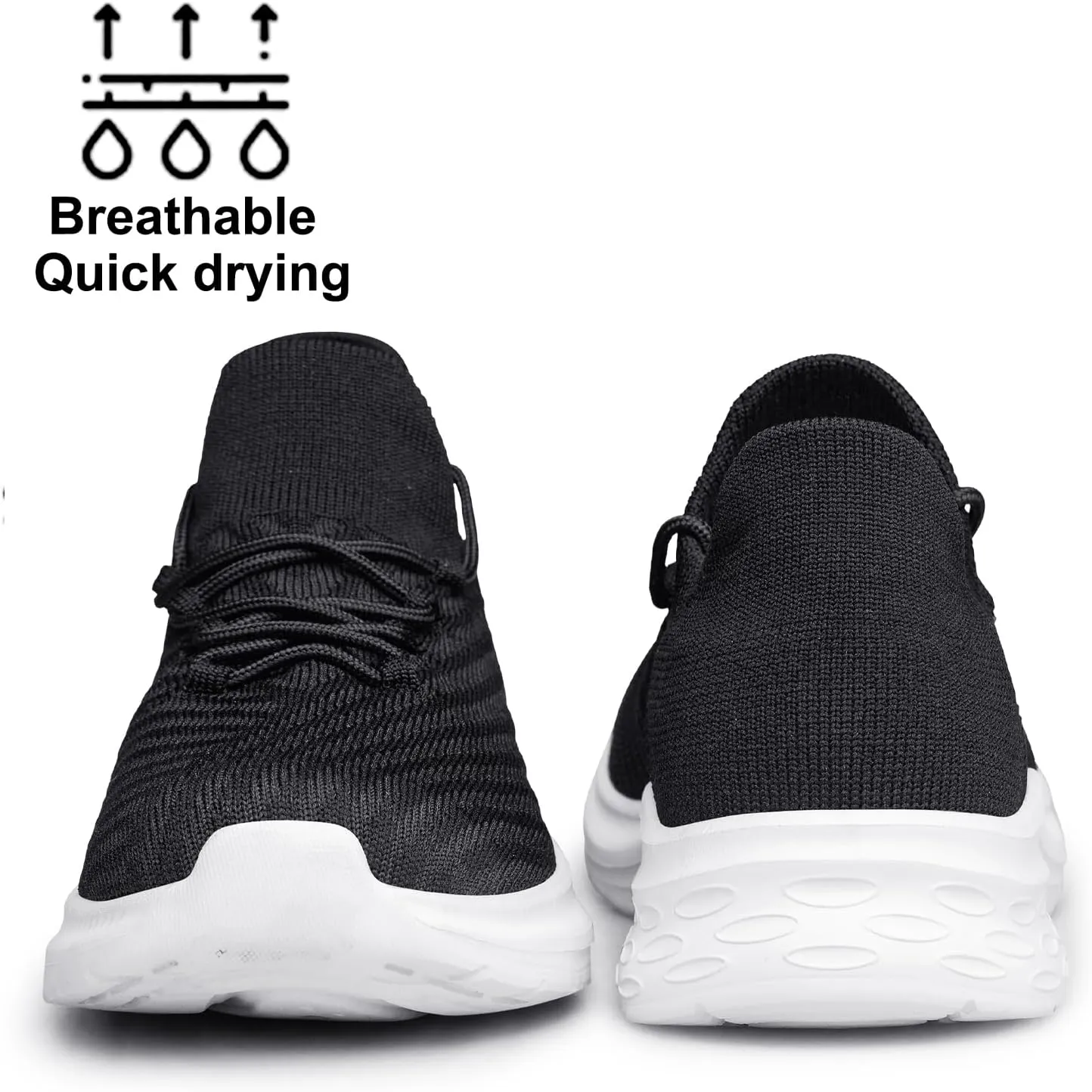 YHOON Mens Walking Shoes Slip on Casual Shoes Lightweight Workout Gym Tennis Shoes