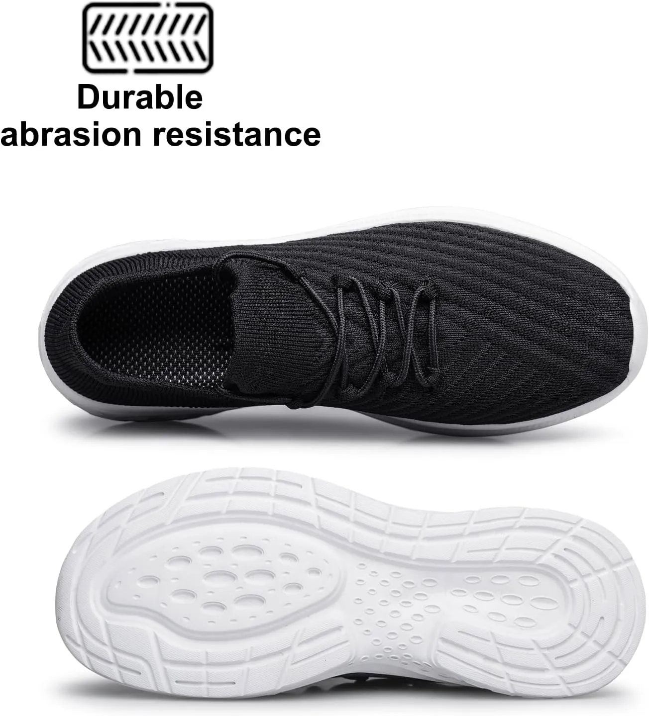YHOON Mens Walking Shoes Slip on Casual Shoes Lightweight Workout Gym Tennis Shoes