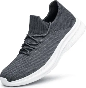 YHOON Mens Walking Shoes Slip on Casual Shoes Lightweight Workout Gym Tennis Shoes