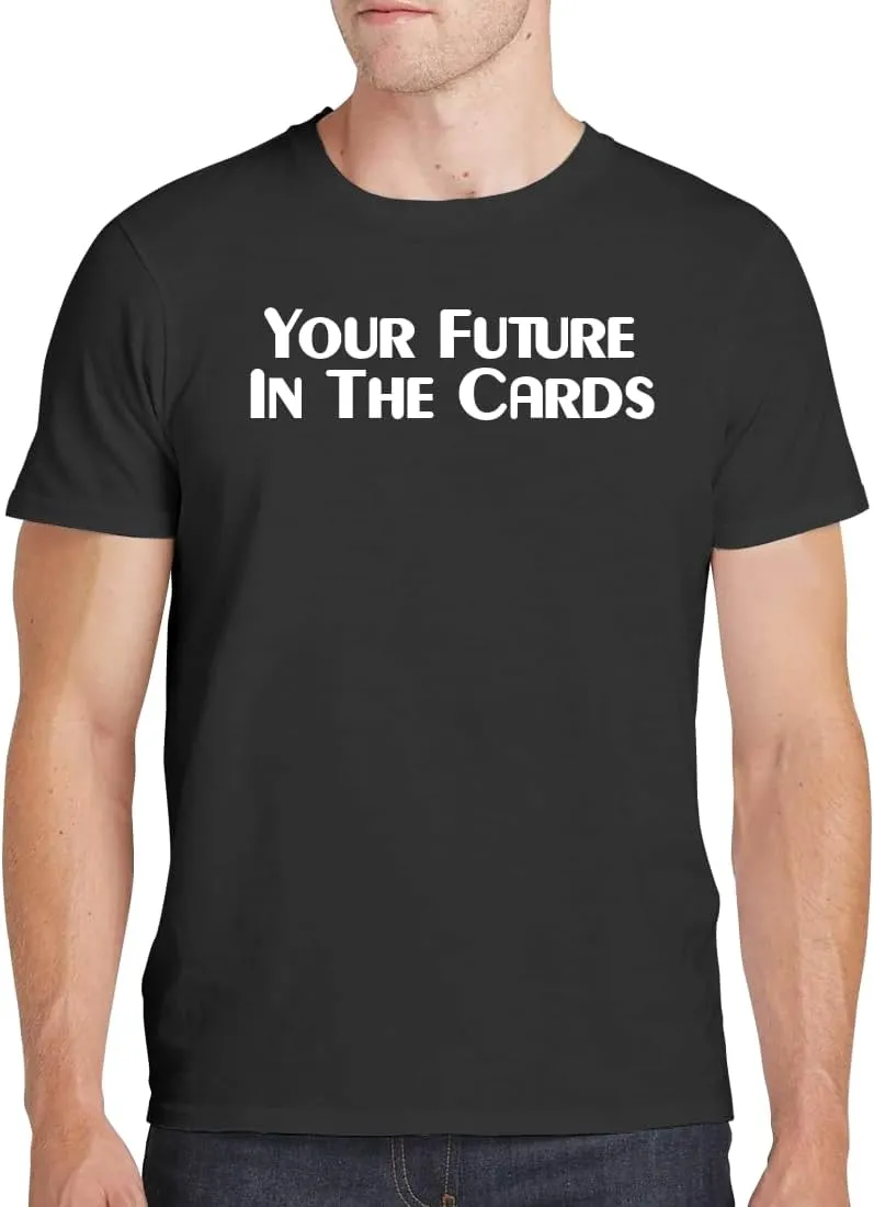 Your Future in The Cards - Men's Soft Comfortable Short Sleeve T-Shirt CP05 Black