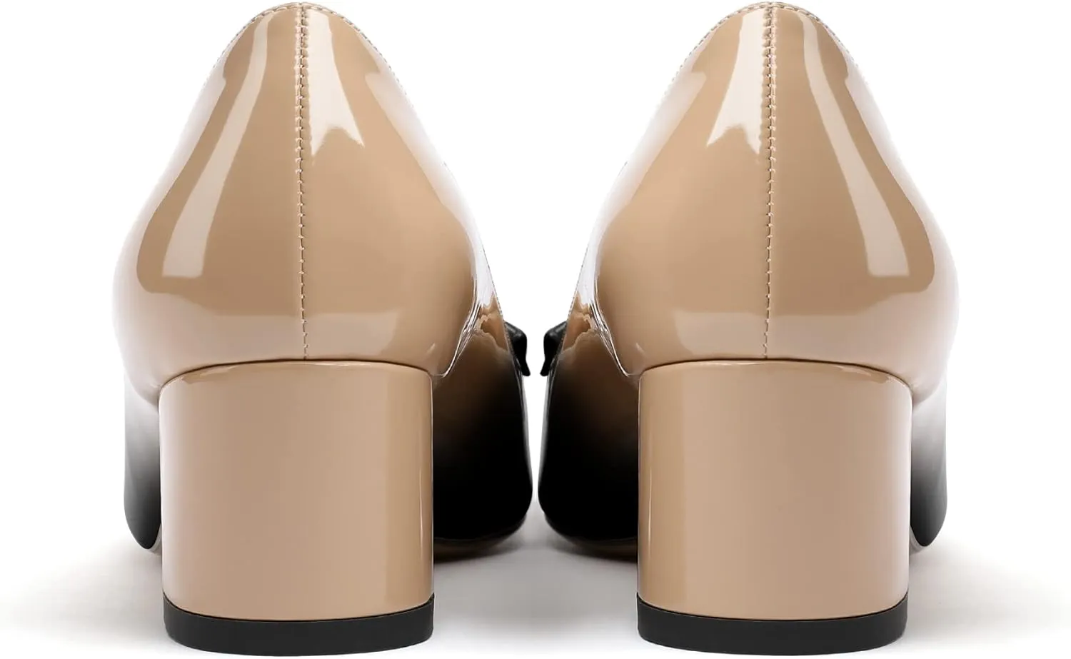 Zamikoo Women's Block Heel Pumps Low Heel Slip On Pointy Toe Wedding Dress Shoes US Size 5-13