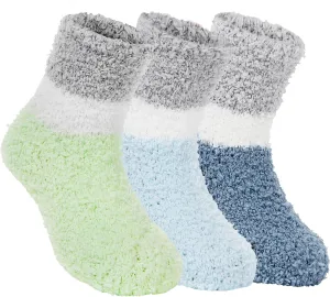 Zando Kids Fuzzy Christmas Slipper Socks - Soft Warm Winter Comfy Fluffy Socks for Girls