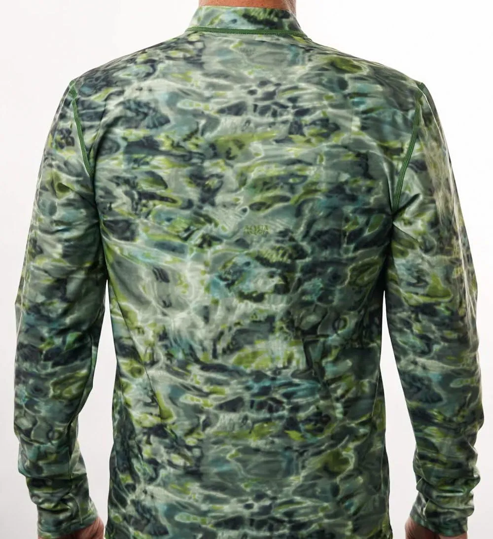 Zip Rash Guard Men: Long Sleeve Mens UPF 50  UV Protection Shirt