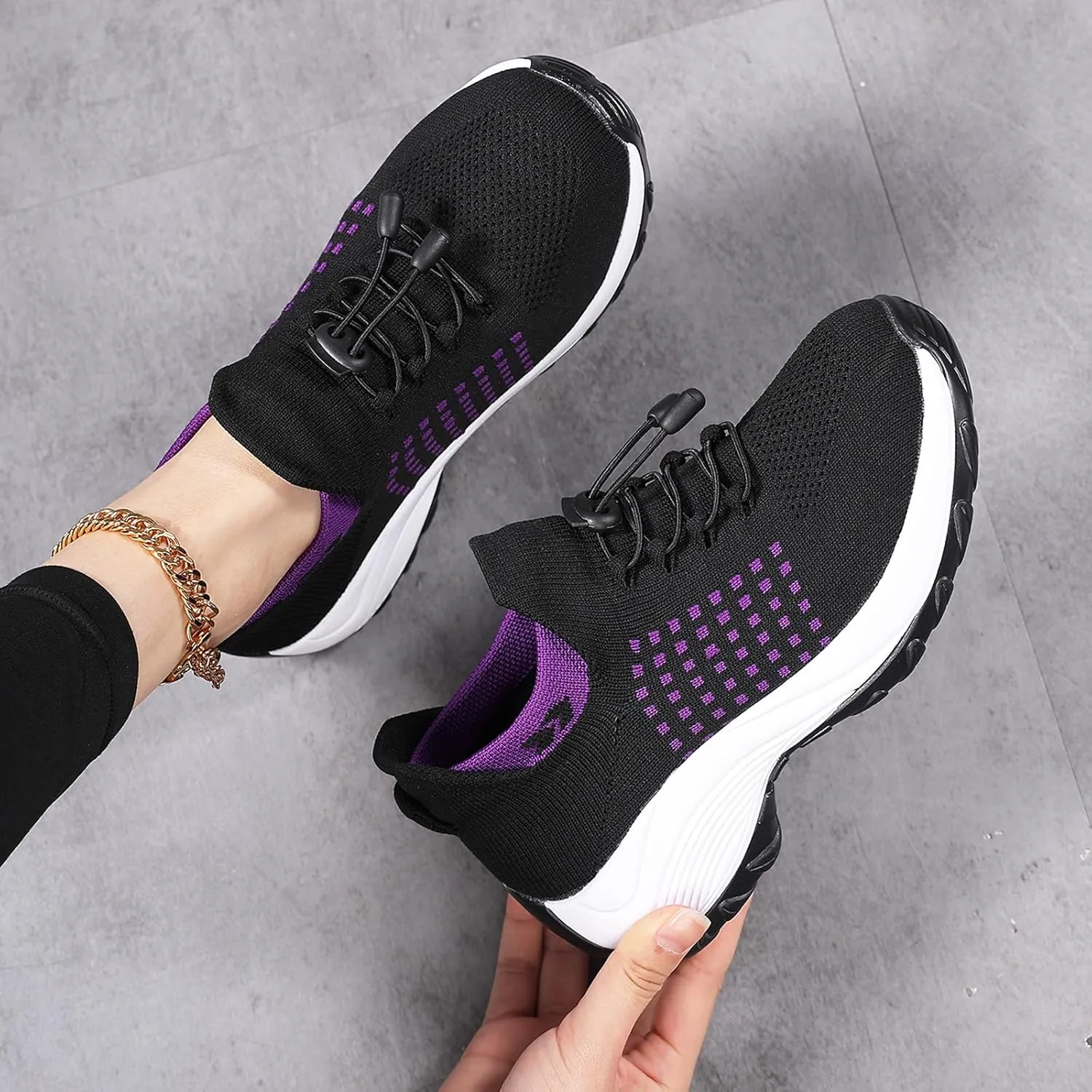 ZWRXW Comfort Wear Orthowear Shoes for Women Men,Arch Support Orthopedic Sneakers Stretch Comfortable Casual Athletic Sneakers Outdoor Lightweight Breathable Walk Shoes